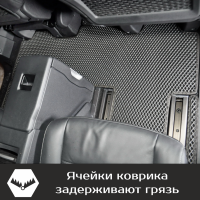 Двухслойные коврики EVA на Opel Zafira Life 7 мест, не Long (2019->) 