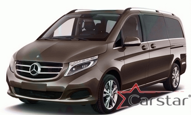 Текстильные коврики для Mercedez-Benz V-klasse II W447 (лимузин) (2014->)