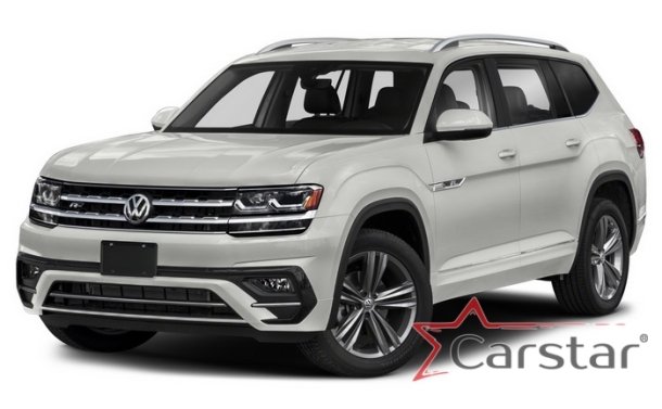 Текстильные коврики для Volkswagen Teramont I 3 ряда (2017->)